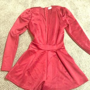 Burgundy Lioness Sexy Romper